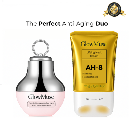 GlowMuse™ AH8 Lifting Firming Cream + Red Light Massage Eye Cream (Lifting & Tightening Set)