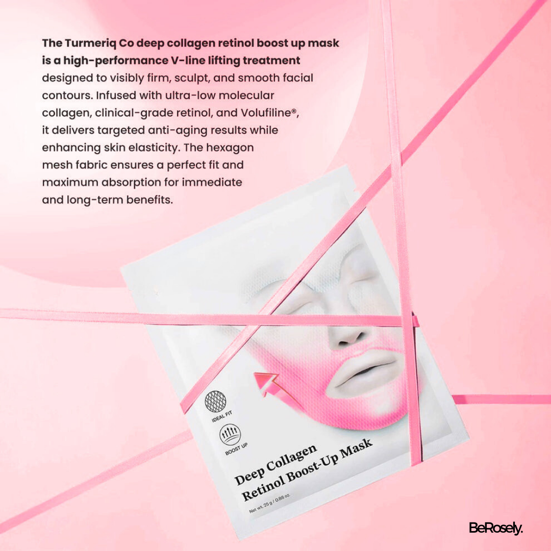 Retinol V-Face Lift Collagen Mask (Pack of 4)